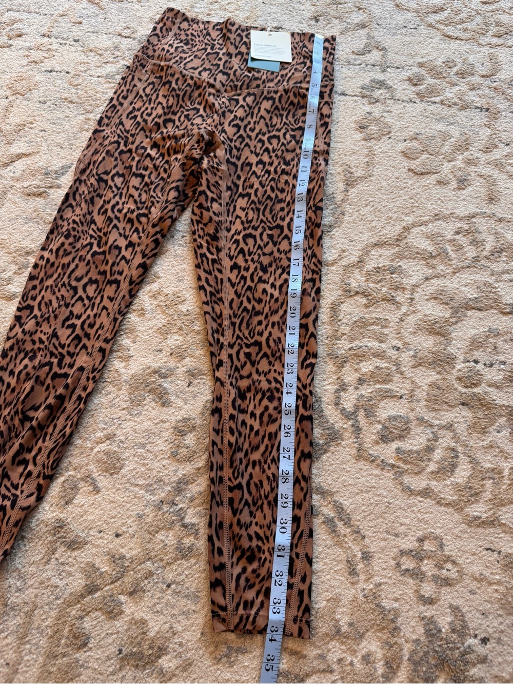 Halara Leopard Print Leggings - Brown/Black - Picture 5 of 9